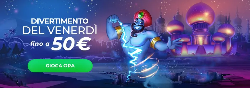 Ricarica del venerdì fino a 50€
